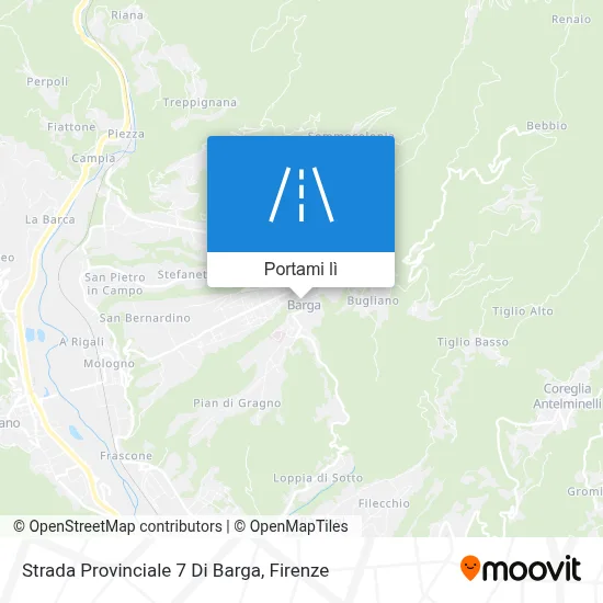 Mappa Strada Provinciale 7 Di Barga