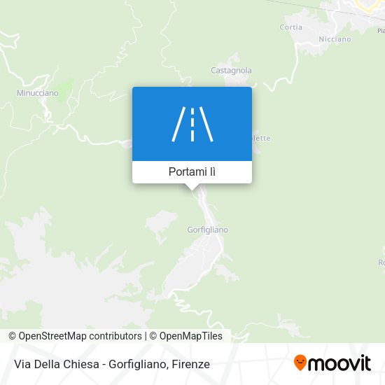 Mappa Via Della Chiesa - Gorfigliano