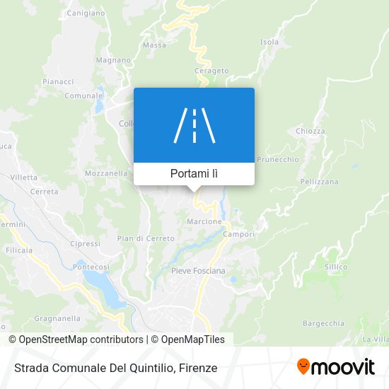 Mappa Strada Comunale Del Quintilio