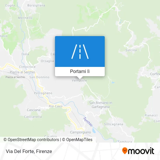 Mappa Via Del Forte