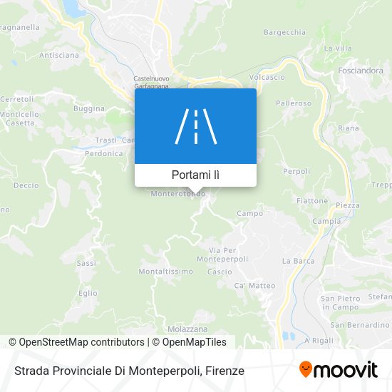 Mappa Strada Provinciale Di Monteperpoli
