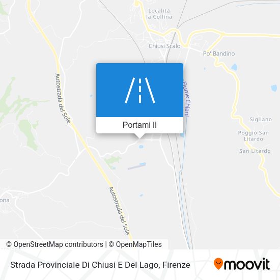 Mappa Strada Provinciale Di Chiusi E Del Lago