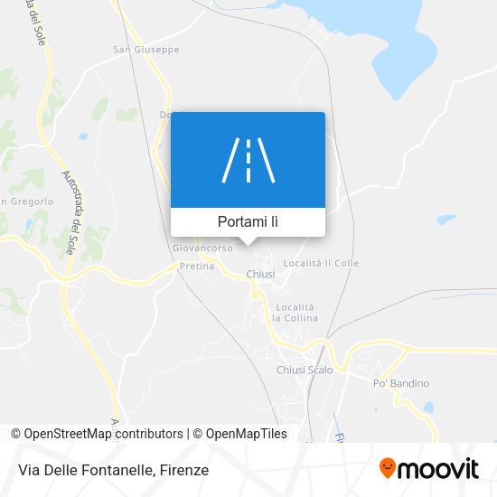 Mappa Via Delle Fontanelle