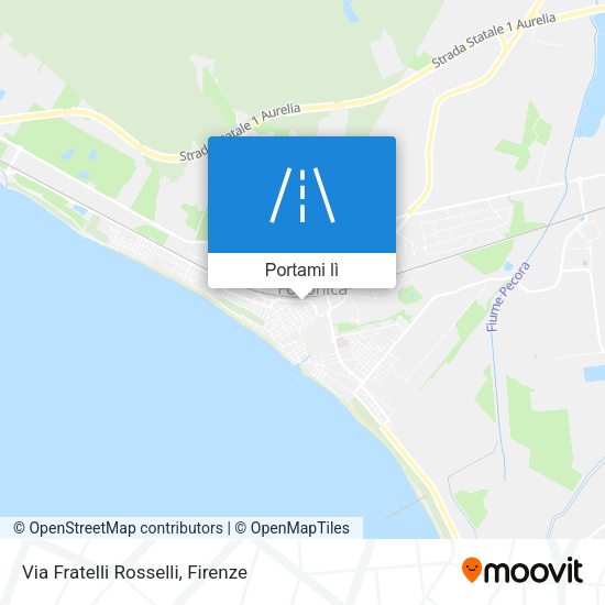 Mappa Via Fratelli Rosselli
