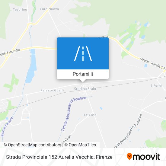 Mappa Strada Provinciale 152 Aurelia Vecchia