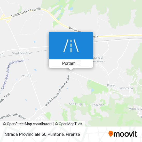 Mappa Strada Provinciale 60 Puntone