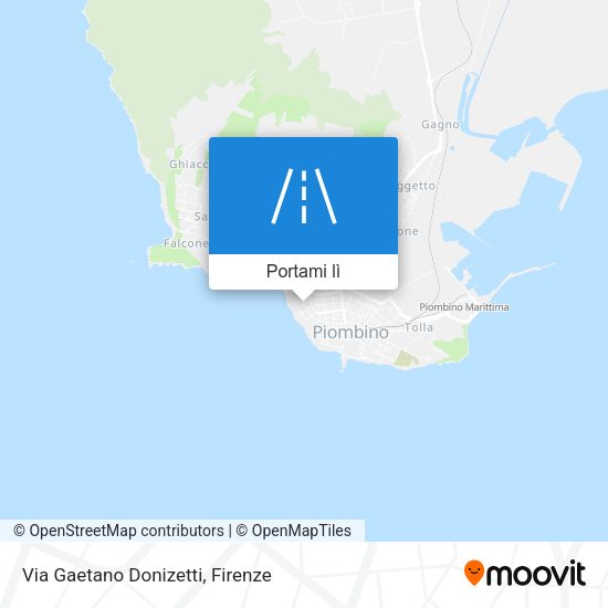 Mappa Via Gaetano Donizetti