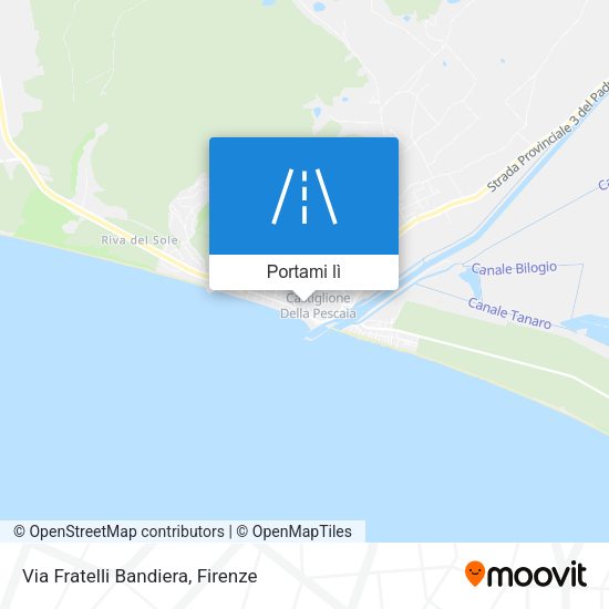 Mappa Via Fratelli Bandiera