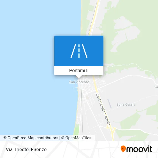 Mappa Via Trieste