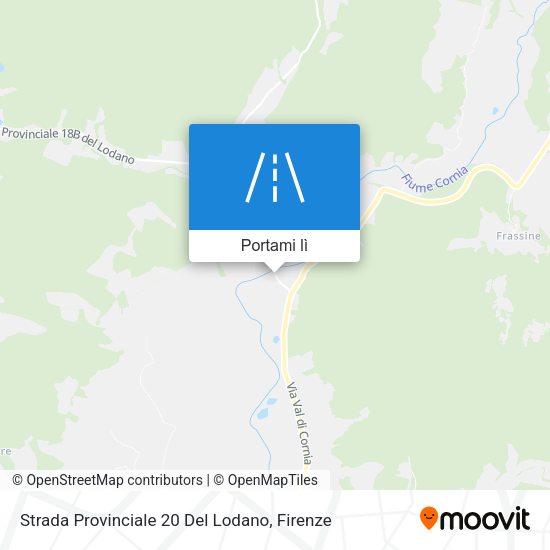 Mappa Strada Provinciale 20 Del Lodano