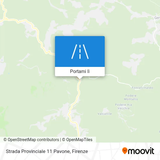 Mappa Strada Provinciale 11 Pavone