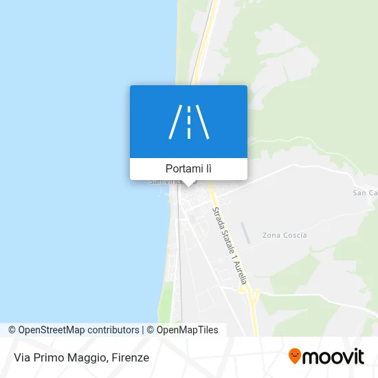 Mappa Via Primo Maggio