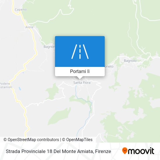 Mappa Strada Provinciale 18 Del Monte Amiata