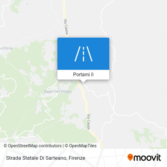 Mappa Strada Statale Di Sarteano