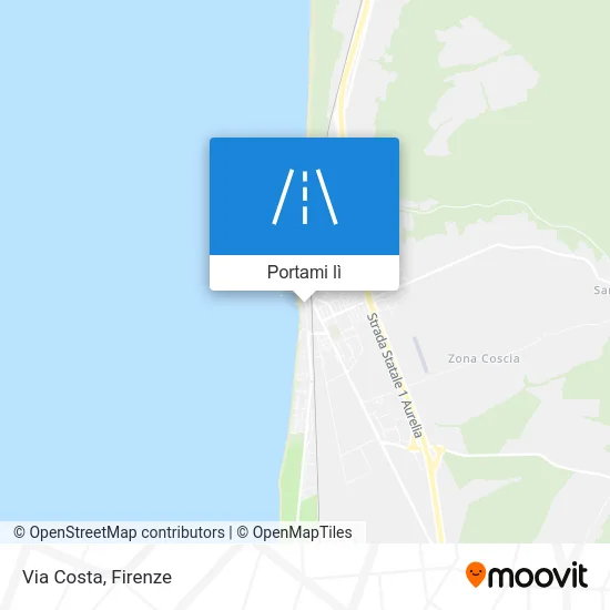 Mappa Via Costa