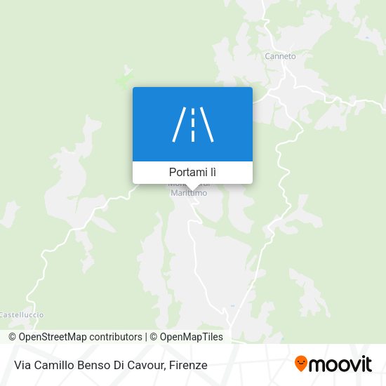 Mappa Via Camillo Benso Di Cavour