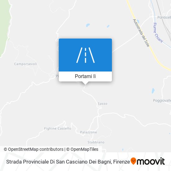 Mappa Strada Provinciale Di San Casciano Dei Bagni