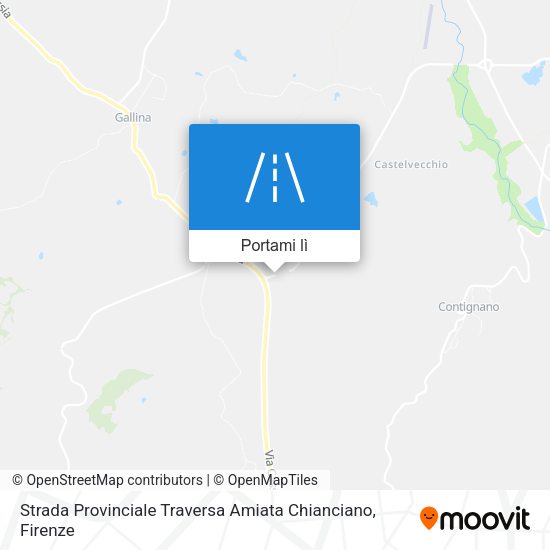 Mappa Strada Provinciale Traversa Amiata Chianciano