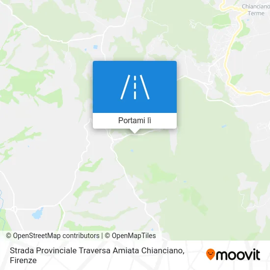 Mappa Strada Provinciale Traversa Amiata Chianciano