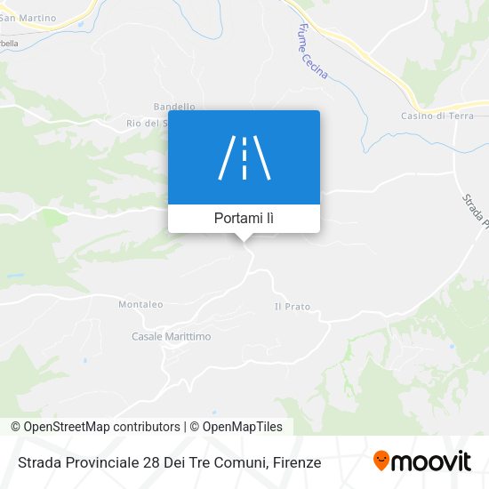 Mappa Strada Provinciale 28 Dei Tre Comuni
