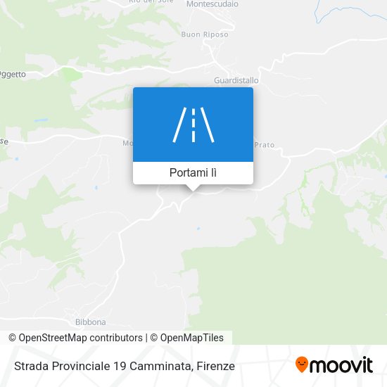 Mappa Strada Provinciale 19 Camminata
