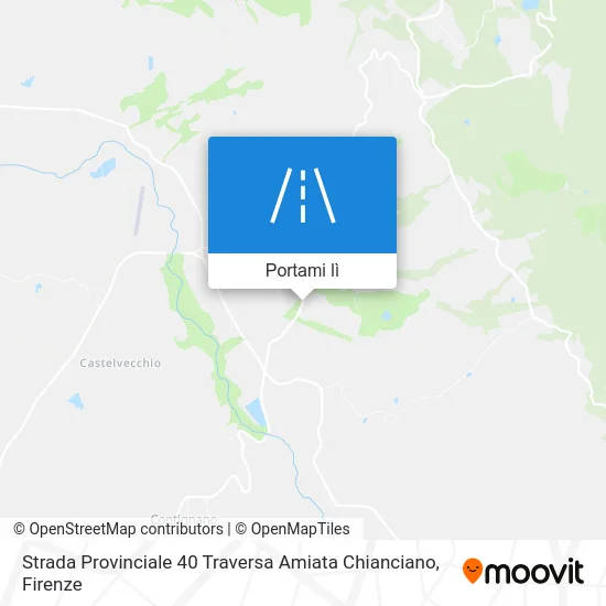Mappa Strada Provinciale 40 Traversa Amiata Chianciano