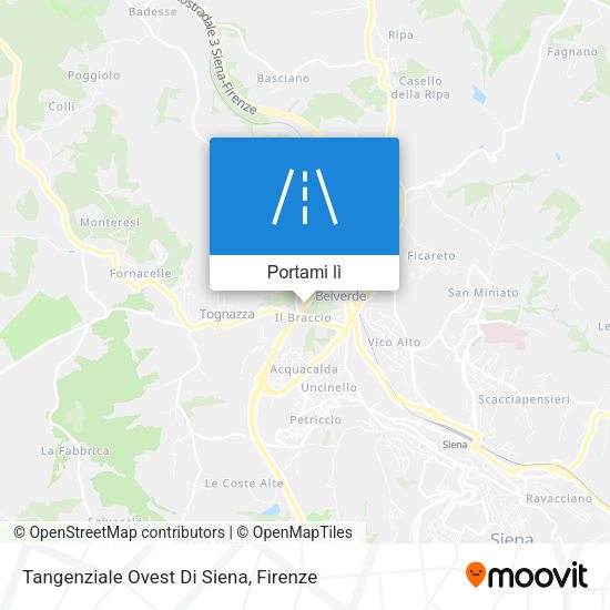 Mappa Tangenziale Ovest Di Siena