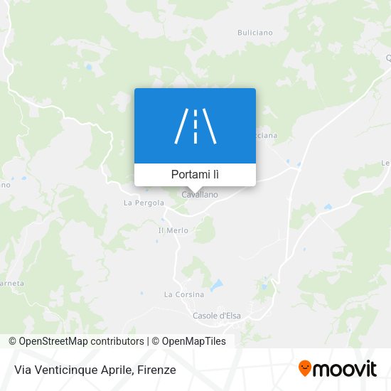 Mappa Via Venticinque Aprile