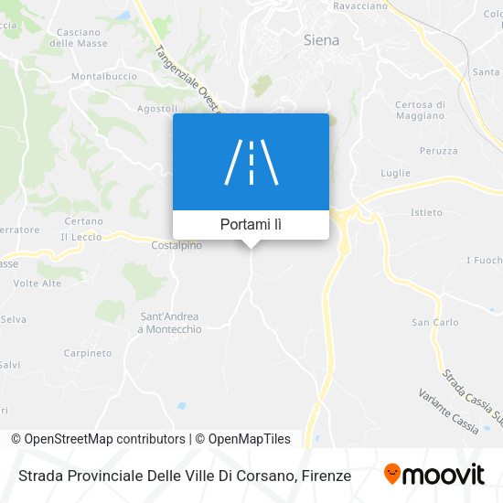 Mappa Strada Provinciale Delle Ville Di Corsano