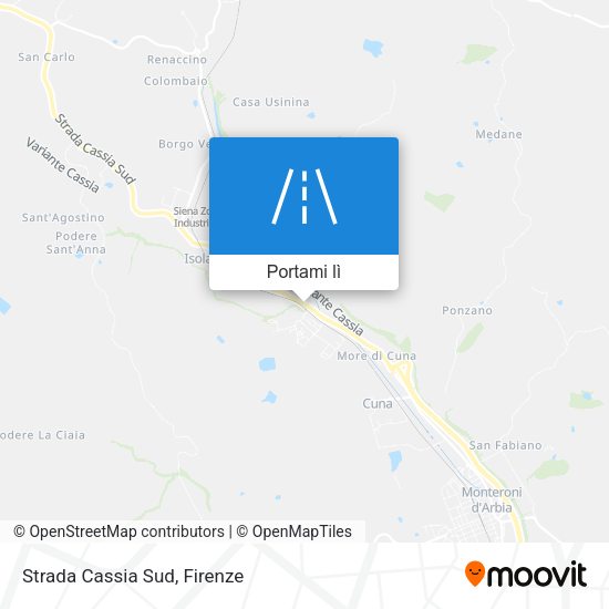 Mappa Strada Cassia Sud