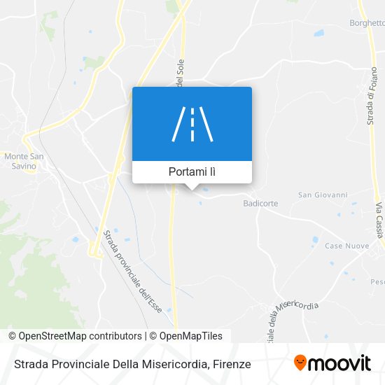 Mappa Strada Provinciale Della Misericordia
