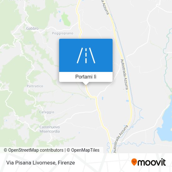 Mappa Via Pisana Livornese
