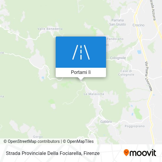 Mappa Strada Provinciale Della Fociarella