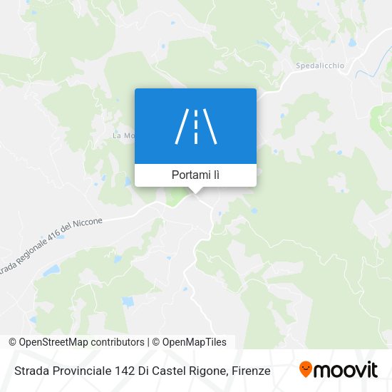 Mappa Strada Provinciale 142 Di Castel Rigone