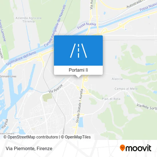 Mappa Via Piemonte