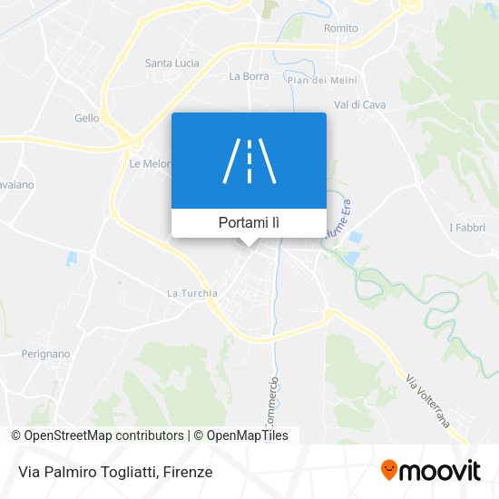 Mappa Via Palmiro Togliatti