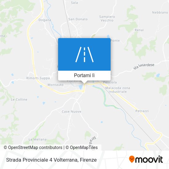 Mappa Strada Provinciale 4 Volterrana