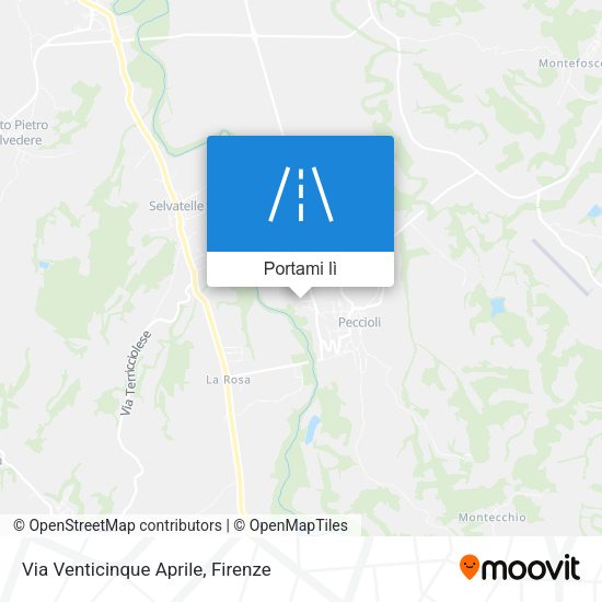Mappa Via Venticinque Aprile