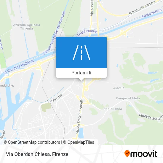 Mappa Via Oberdan Chiesa