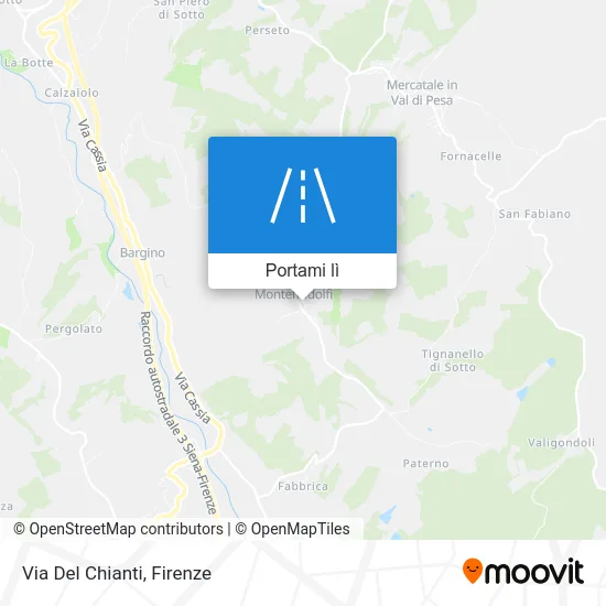 Mappa Via Del Chianti