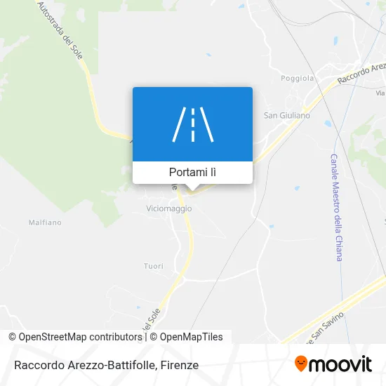 Mappa Raccordo Arezzo-Battifolle