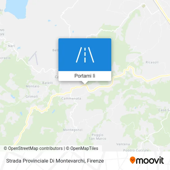 Mappa Strada Provinciale Di Montevarchi