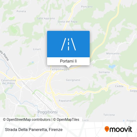 Mappa Strada Della Paneretta