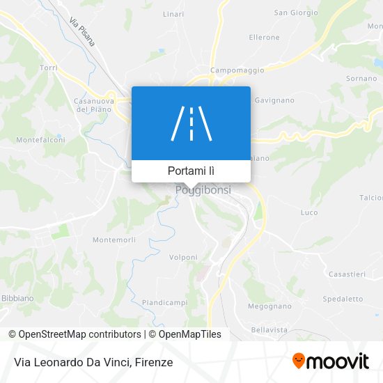 Mappa Via Leonardo Da Vinci