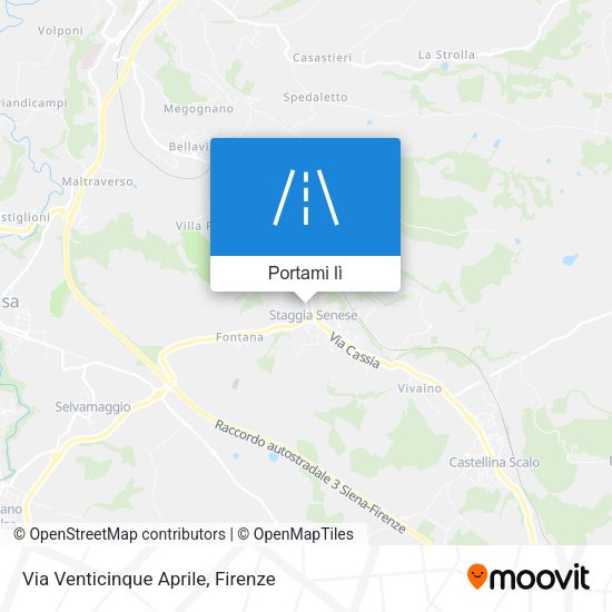 Mappa Via Venticinque Aprile