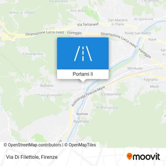 Mappa Via Di Filettole