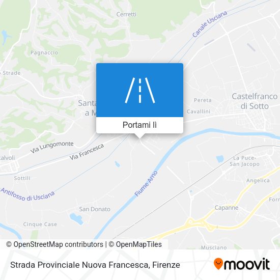 Mappa Strada Provinciale Nuova Francesca