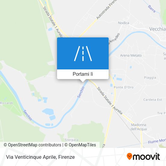 Mappa Via Venticinque Aprile