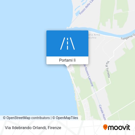 Mappa Via Ildebrando Orlandi