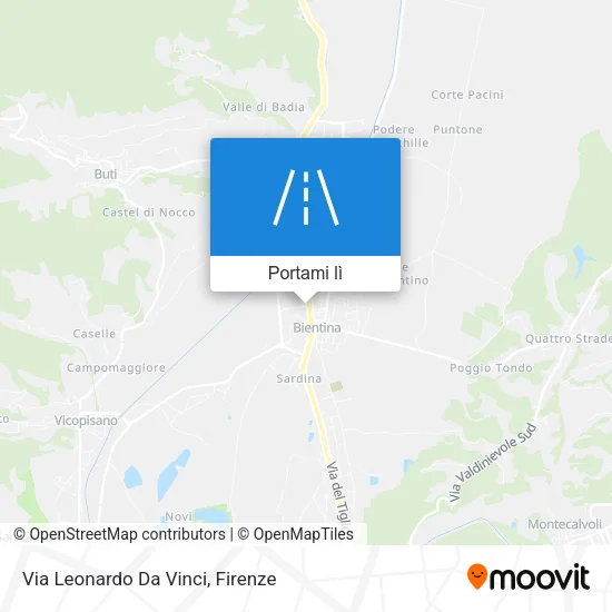 Mappa Via Leonardo Da Vinci